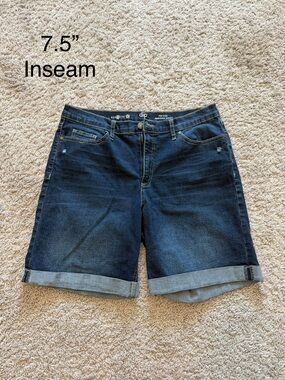 dip Dark Blue Denim Jean Shorts